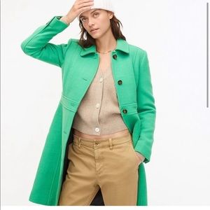 Jcrew classic lady day coat in Italian double cloth wool with thinsulate